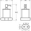Дозатор для жидкого мыла Art&amp;Max Platino AM-E-3998-MB