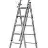 Лестница-помост FIT Трехсекционная алюминиевая 65434