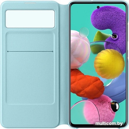 Чехол Samsung S View Wallet Cover для Samsung Galaxy A51 (черный)