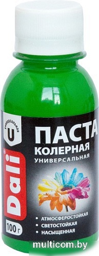 Колеровочная краска Dali универсальная 0.1 кг (зеленое яблоко)