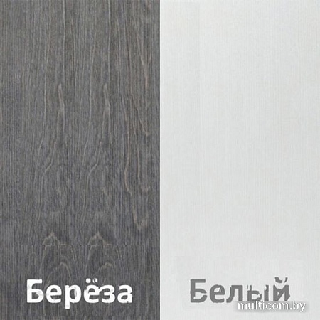 Комод Кортекс-мебель Бари 60 3ш (береза/береза/белый)
