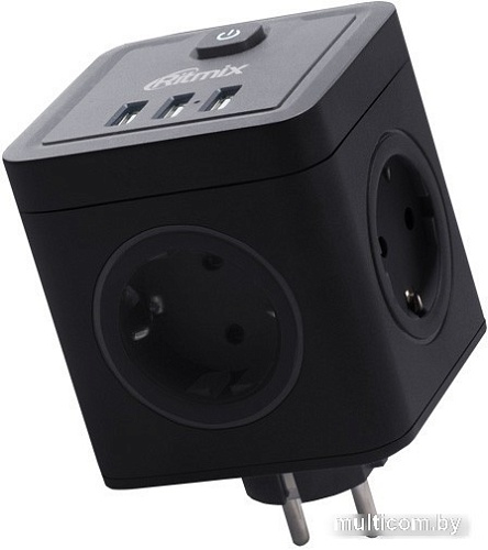 Сетевой фильтр Ritmix RM-043 (черный)