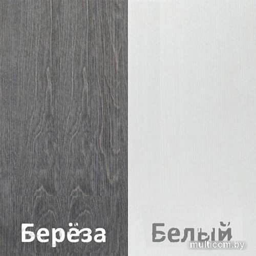 Комод Кортекс-мебель Бари 60 3ш (береза/береза/белый)