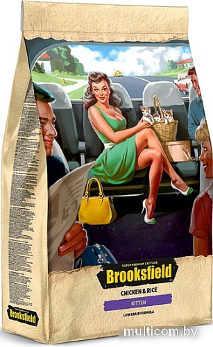 Сухой корм для кошек Brooksfield Kitten курица/рис 2 кг