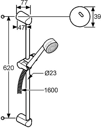 Душевой гарнитур Kludi Zenta 6073005-00