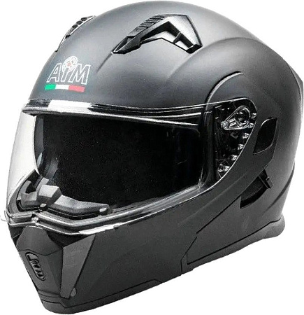 Мотошлем AIM JK906 906-008-M (M, черный матовый)
