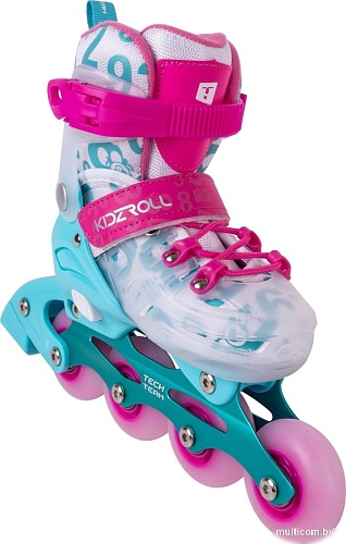 Роликовые коньки Tech Team Kidzroll Pink (р.36-39, розовый)