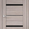 Межкомнатная дверь Velldoris Eco Flex City 2 60x200 (дуб анкор нордик/лакобель черное)