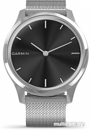 Гибридные умные часы Garmin Vivomove Luxe (серебристый)