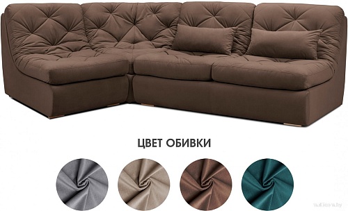 Угловой диван Mio Tesoro Борнео угловой (Velutto 23)