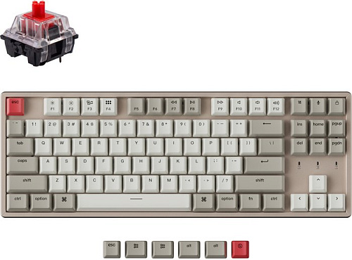 Клавиатура Keychron K8 Wireless K8-M1 (Gateron G Pro Red)