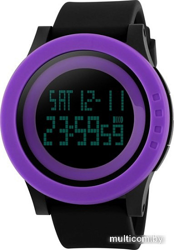 Наручные часы Skmei 1142 47 мм. (фиолетовый/черный)