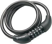 Тросовый велосипедный замок Tonyon 10x1500 567С-1015 (черный)