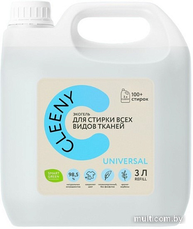 Гель для стирки Cleeny Универсальный (3 л)