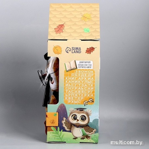 Классическая игрушка Milo Toys Совушка с книжкой 9430794