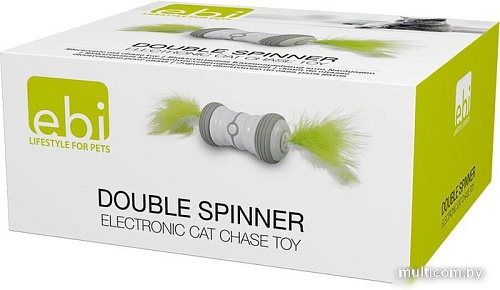 Игрушка для кошек EBI Двойной спиннер с перьями 409/472088