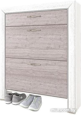 Тумба для обуви Anrex Olivia 2D1S Вудлайн Кремовый/Дуб Анкона