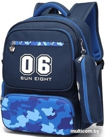 Рюкзак Sun Eight SE-2757 (темно-синий/голубой)