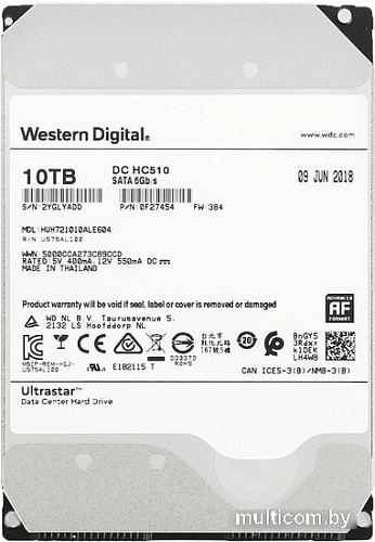 Жесткий диск WD Ultrastar He10 10TB HUH721010ALE600