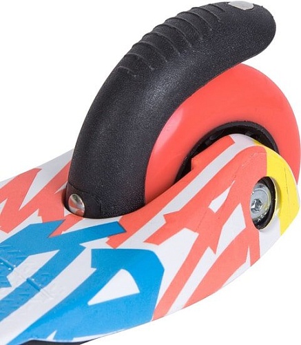 Самокат Novatrack Disco-kids 120H.DISCOKIDS.WMC8 (белый/оранжевый)