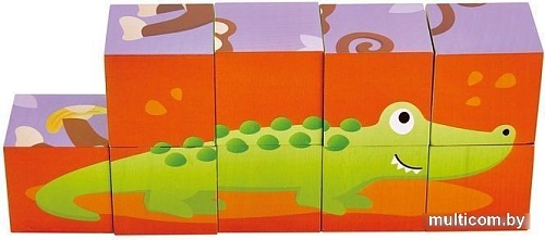 Развивающая игрушка Hape Кубики Джунгли E1619_HP