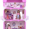 Кукольный домик Krasatoys Екатерина с мебелью 000263 (белый/розовый)