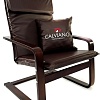 Интерьерное кресло Calviano Soft 1 (коричневый PU)