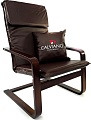 Интерьерное кресло Calviano Soft 1 (коричневый PU)