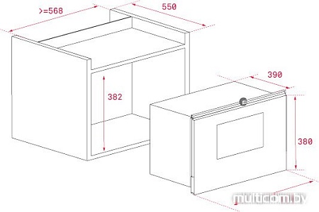 Микроволновая печь TEKA ML 825 TFL BI