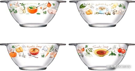 Набор бульонниц Luminarc Вкусный супчик Q5158 (4 шт)