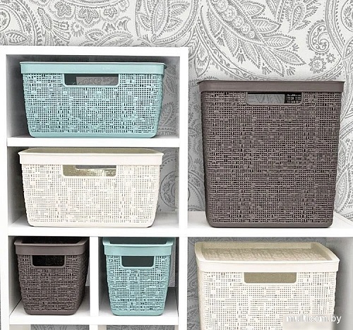 Коробка для хранения Idea Бязь М2326 (французcкий серый)