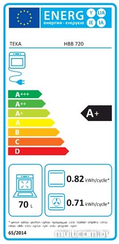 Электрический духовой шкаф TEKA HBB 720 (черный) [41560200]