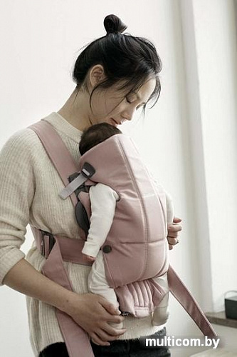 Рюкзак-переноска BabyBjorn Mini Cotton (dusty pink)