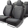 Комплект чехлов для сидений Autoprofi Linen LIN-1505 (черный/темно-серый)