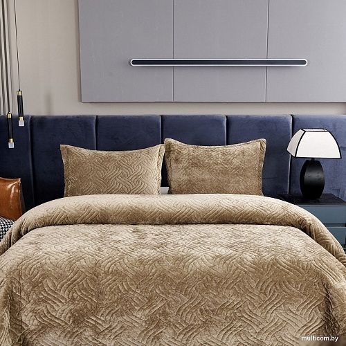 Набор текстиля для спальни Sofi De MarkO Деварта 240x260 Пок-Дв-240x260б (бежевый)