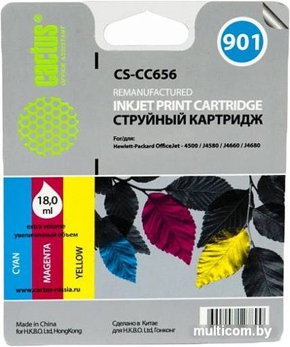 Картридж CACTUS CS-CC656 (аналог HP 901 (CC656AE))