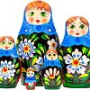 Развивающая игра Брестская Матрешка Девушка в сарафане с маргаритками (набор 5 шт)