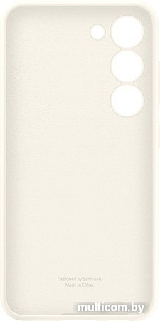 Чехол для телефона Samsung Silicone Case S23 (бежевый хлопок)