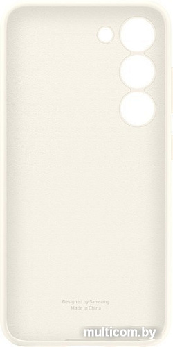 Чехол для телефона Samsung Silicone Case S23 (бежевый хлопок)