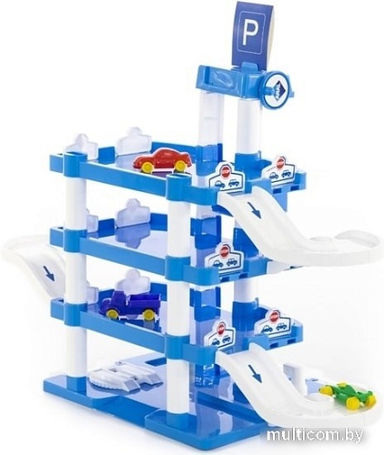 Элемент трека Полесье Паркинг Aral 4-уровневый с автомобилями 46093