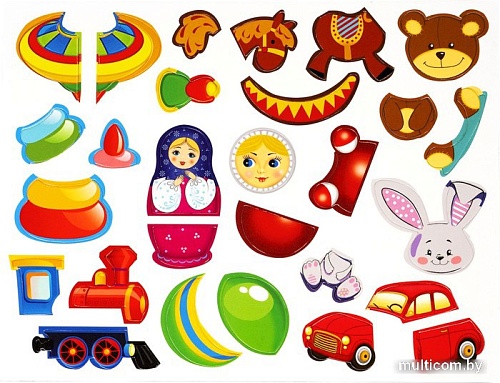 Магнитная доска Bondibon Магнитные игры. Сложи игрушку ВВ5189