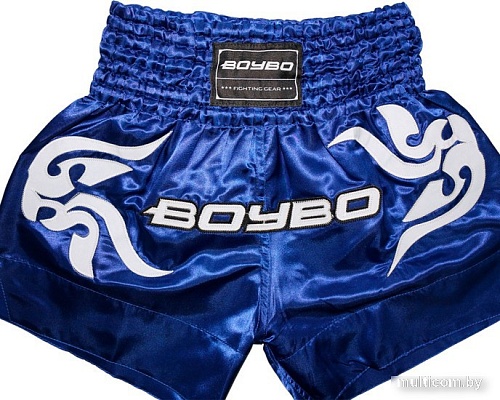 Шорты BoyBo для тайского бокса (L, синий)