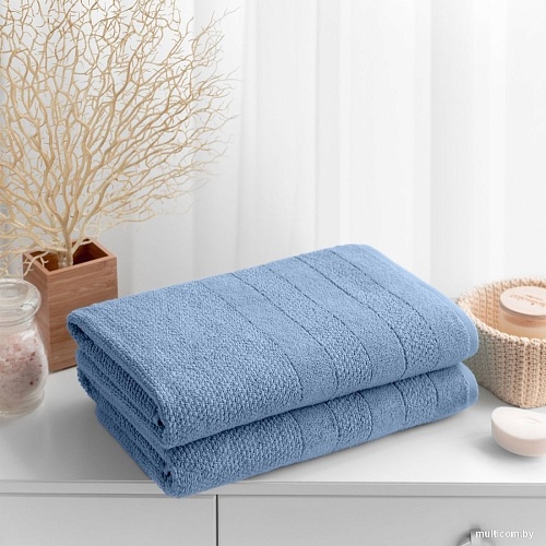 Набор полотенец Verossa МХ50 Milano 08 НПК008 746409 (пудрово-голубой)