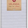 Постельное белье Миланика Темно-серый 175x217 (поплин-страйп)