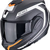 Scorpion Exo Exo-Tech Evo Carbon Cosy (р. S, карбон матовый/оранжевый/белый)