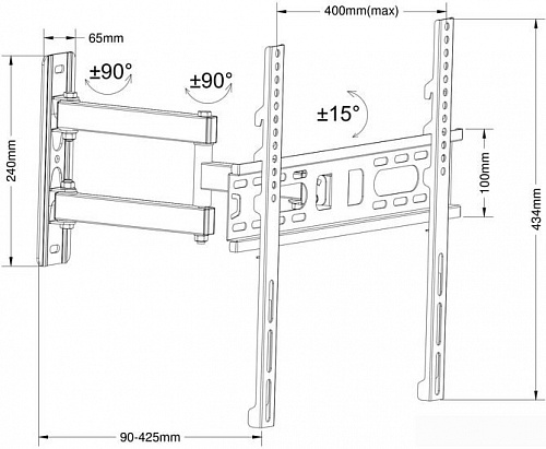 Кронштейн Omega OUTV400FM2