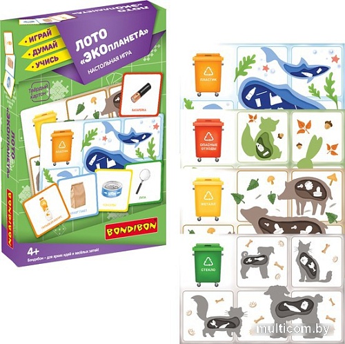 Развивающая игра Bondibon Лото. ЭКОпланета ВВ5117