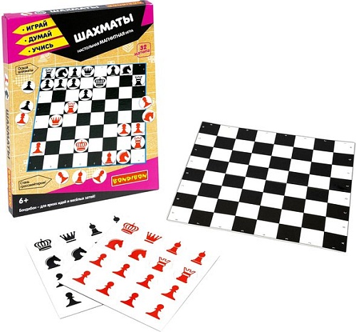 Магнитная доска Bondibon Магнитные игры. Шахматы ВВ5282
