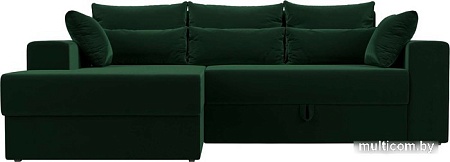 Угловой диван Mebelico Майами 15 114916L (левый, велюр, зеленый)