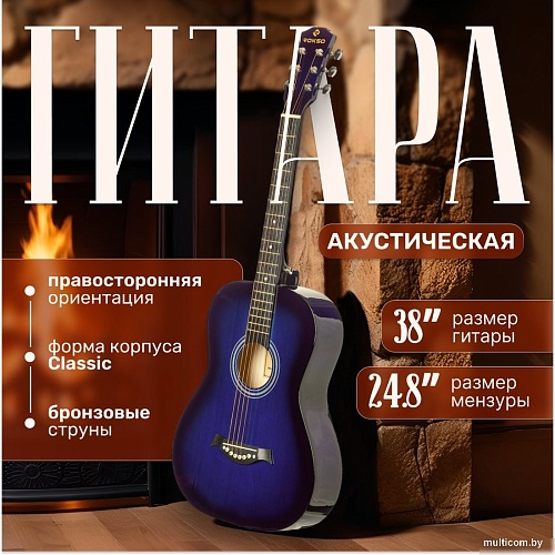 Акустическая гитара ROKSO FT-R38B-BLS